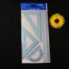 Student ruler set, plastic ruler 30CM, geometric drawing ruler, set square, protractor, 4-piece set of stationery for study Application Scenario